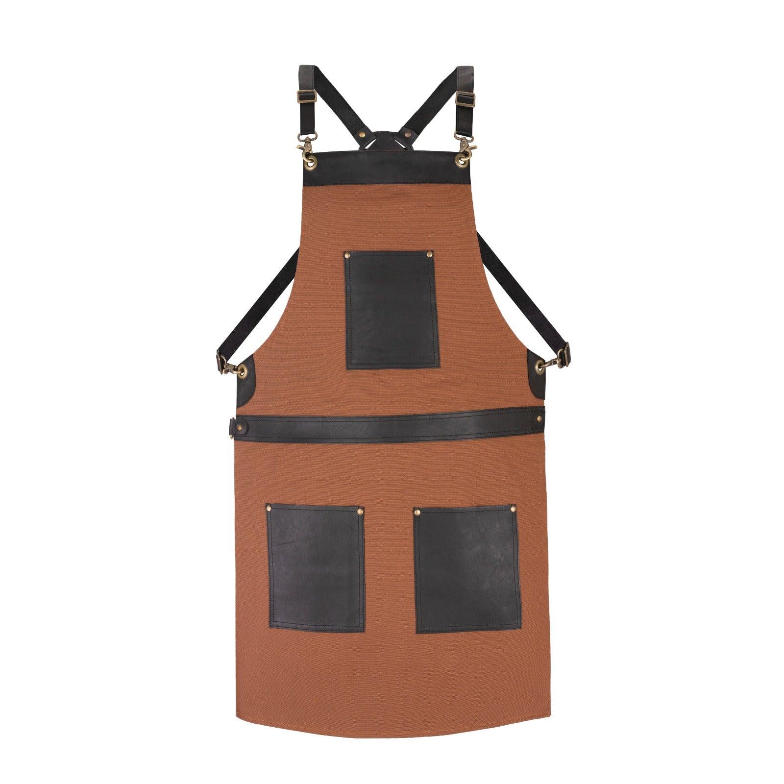 leather cooking apron
